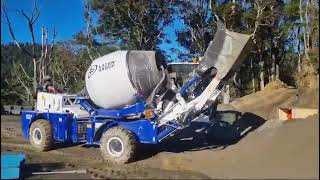 LUTON GROUP 18m3 self loading concrete mixer truck in NEWZEALAND [upl. by Devaney]