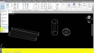 AutoCad 2015 3D Grundlagen kappen [upl. by Kneeland871]