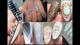 How to designs beautiful nails for 2024 💅 nails nailarttutorial nailartathome  ធ្វើក្រចកusa [upl. by Mulloy]