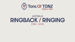 RingingRingback tones in time Australia 19612010 [upl. by Agiaf]