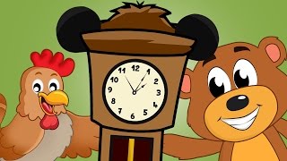 Hickory Dickory Dock🐭  Hickory Dickory Dock Song 🐻🐦  Nursery Rhyme With Lyrics  Fun Learning Poem [upl. by Enyaht199]