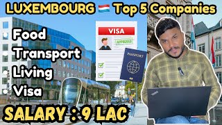 Luxembourg Top 5 Companies  How to apply Luxembourg job visa 2024 luxembourgworkvisa immigration [upl. by Petey]