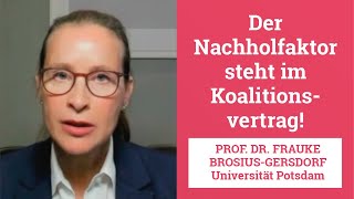 Prof Dr Frauke BrosiusGersdorf lobt den Nachholfaktor [upl. by Colner]