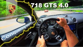 Porsche 718 GTS 40  Slippery Mountain Road  Conquering the Curves Ep 17 [upl. by Lennahs]