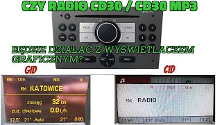 Opel CD30  CD30Mp3 i obsługa wyświetlaczy GID  CID  czy to działa [upl. by Critta]