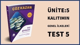 Çöz Kazan TYT Biyoloji Soru Bankası Kalıtımın Genel İlkeleri Test 5 [upl. by Mouldon965]