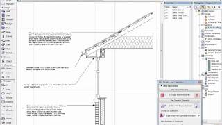 ArchiCAD Detailing Eaves Detail [upl. by Ledniahs]