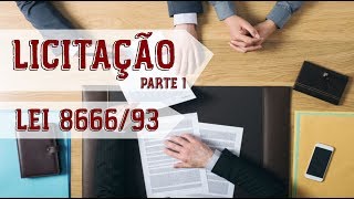 Questões de Licitação  Lei 866693  DIREITO ADMINISTRATIVO [upl. by Liv]