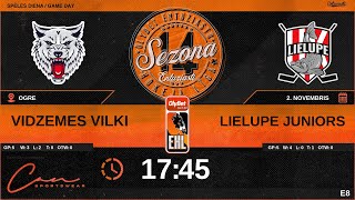 2024 11 02  VIDZEMES VILKI VLV  LIELUPE JUNIORS LLJ  E8  Spēles ieraksts [upl. by Ynor]