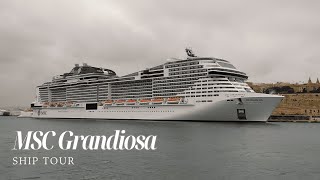 MSC Grandiosa full ship tour [upl. by Annahpos]