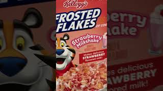 Kellogg’s Strawberry Milkshake Frosted Flakes Cereal [upl. by Nnayllek]