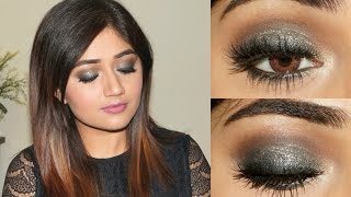 Sangeet Makeup Tutorial  Blue Gold Smoky Eye  corallista [upl. by Behlke950]