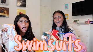 SHOP WITH ME TARGET SWIMSUIT HAUL EMMA AND ELLIE [upl. by Kornher]