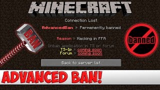 Minecraft Plugin Tutorial  Advanced Ban [upl. by Eciuqram]