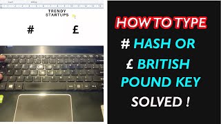 How to type  hash key or £ pound key on any keyboard [upl. by Eniamret250]