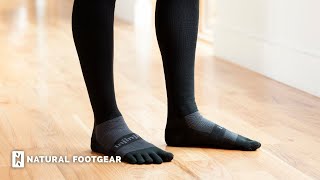 Injinji Compression Toe Socks Review  Natural Footgear [upl. by Ysabel657]