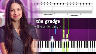 Olivia Rodrigo  the grudge  Accurate Piano Tutorial with Sheet Music [upl. by Levania]