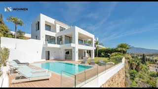 Modern luxury villa with sea views El Paraiso Golf Estepona New Golden Mile Marbella Costa del Sol [upl. by Odey180]