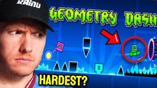 Reacting to HARDEST levels in GEOMETRY DASH [upl. by Anaud767]