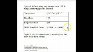 SIRS Criteria in Sepsis [upl. by Ecilahc571]