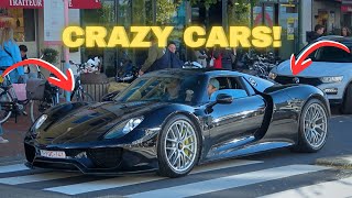 Cars Leaving Car Meet  Porsche 918 F40 Audi RS6 GT Huracan [upl. by Gunilla399]