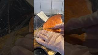 Salmon in the oven kitchen food cooking recipe salmon dinner fishfood salmon healtyfood [upl. by Erreipnaej]