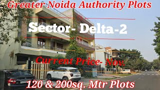 Greater Noida Authority Plots Sector Delta2 120 amp 200sq mtr plots in resale [upl. by Riorsson663]