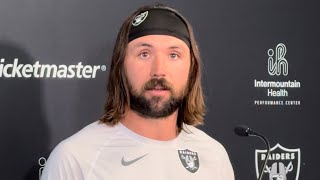 GARDNER MINSHEW AFTER BYEWEEK TALKS CONFIDENCE AFTER REMAINING STARTING QB FOR RAIDERS [upl. by Huff828]