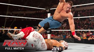 FULL MATCH  Rey Mysterio vs John Cena – WWE Title Match Raw July 25 2011 [upl. by Annawoj]