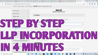 How to Incorporate LLP through Form Fillip 2020  Incorporate Limited liability partnership firm [upl. by Baerl588]