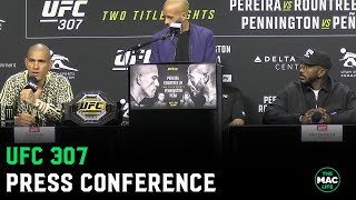 UFC 307 Press Conference Full  Alex Pereira vs Khalil Rountree [upl. by Yhtomit]