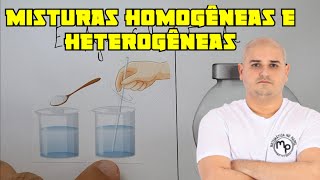 Misturas homogêneas e heterogêneas [upl. by Vevina]