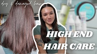 Haircare For Dry and Damaged Hair  My Top 5 High End Haircare [upl. by Ettigirb]