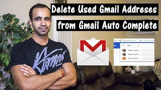 Delete Previously Used Email Addresses from Gmail AutoComplete List [upl. by Incrocci]