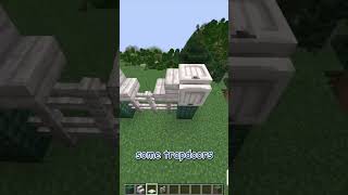 How to build a PALE OAK and DARK PRISMARINE fence in minecraft latest snapshot 122 shorts [upl. by Poyssick]