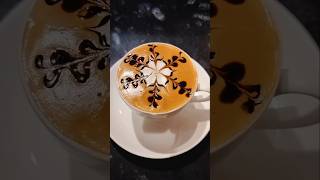 latte coffee art chocolate coffee art barista coffee 😍😍 [upl. by Mervin426]