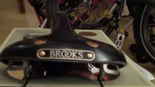 Brooks Saddles Swift Titanium Brooks B17 B68 Brompton Bike Pentaclip [upl. by Lleze284]