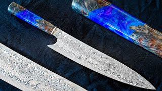 Handmade Damasteel CHEFSKNIFE  KNIFE MAKING [upl. by Rani]