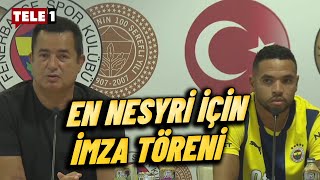 Fenerbahçe Youssef EnNesyri için İmza Töreni Düzenliyor [upl. by Dnamron]