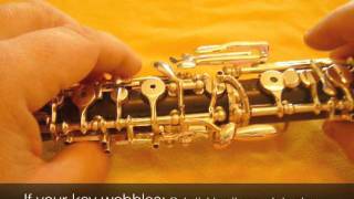 Oboe Adjustments 5 Secondary lower joint adjustments [upl. by Fabrice]