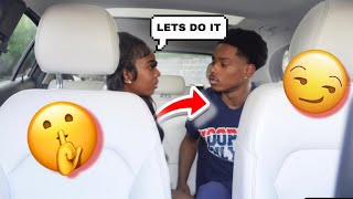 BACKSEAT PRANK ON BF HE DID THIS [upl. by Janela310]