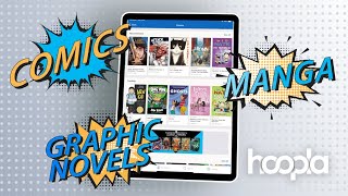 Bring Comics Graphic Novels and Manga to Life Free with hoopla Digital [upl. by Ecinereb]