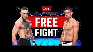 Nate Diaz vs Conor McGregor 1 FREE FIGHT UFC 279 [upl. by Drugi]