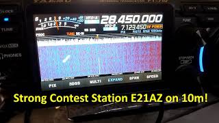 Strong Contest Station E21AZ on 10m [upl. by Auqinu]