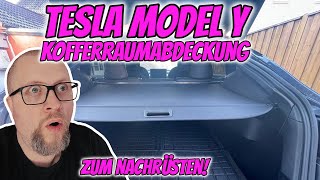 TESLA MODEL Y KOFFERRAUMABDECKUNG ZUM NACHRÜSTEN [upl. by Temple305]