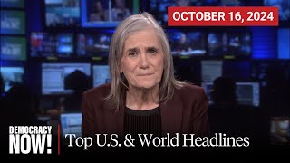 Top US amp World Headlines — October 16 2024 [upl. by Narcho]