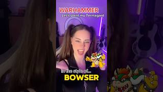 Let‘s paint my Termagant in the style of BOWSER💛 warhammer miniatures [upl. by Dlanod247]