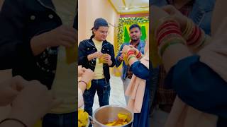 Ishaan bhai ke haldi ke chane packing 💛😃 brother haldi wedding shortvideo shorts [upl. by Alleul]