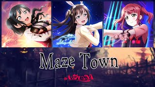 FULL VER A・ZU・NA  Maze Town Color Coded KanRomEng  Nijigasaki High School Idol Club [upl. by Cohberg389]