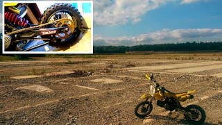 MXB 125 MOTOCROSS PITBIKE RIDING ON TRACK [upl. by Anahahs]